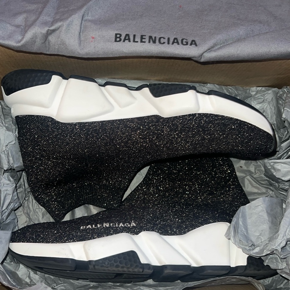 Balenciaga Speed LT Lurex Knit Sneakers